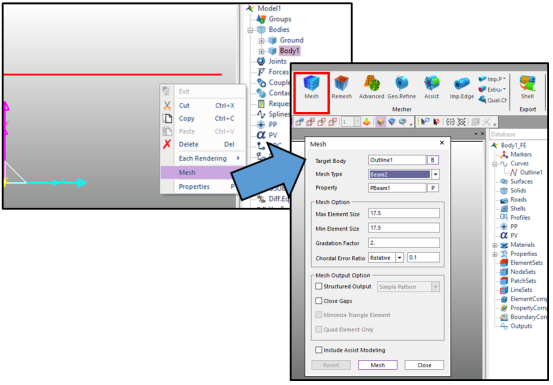 技术小贴士：如何使用RFlexGen将Beam单元转为RFlex体的图3